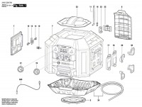 Bosch 3 601 D29 770 GML 20 Radio Box 230 V / GB Spare Parts GML20